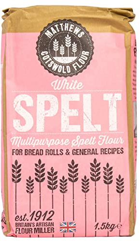 Matthews Cotswold White Spelt Flour - 1.5kg Bag (Pack of 5)
