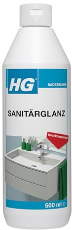 HG Sanitärglanz (1 x 500 ml) – Konzentrierter Sanitär Reiniger - Glanz - Reinigt Streifenlos
