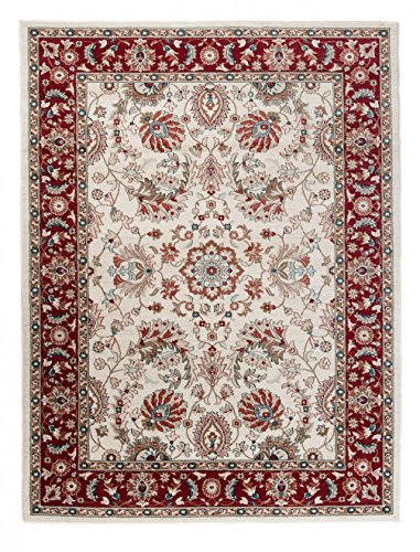 Carpeto Orientteppich Teppich Rot 160 x 220 cm Ornamente Muster Emirat Kollektion