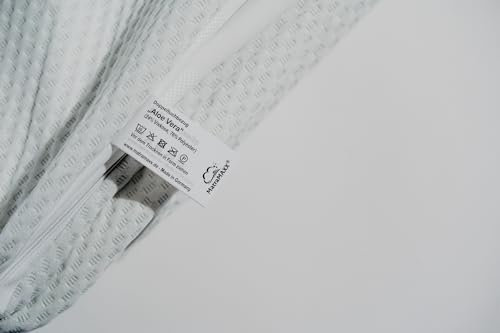MatraMAXX Premium Kaltschaum Topper 90x190 cm | Raumgewicht RG 40 Höhe 5 cm | mittelfestes Liegegefühl | hochwertige Matratzenauflage aus HR-Kaltschaum mit Aloe Vera-Bezug | Made in Germany