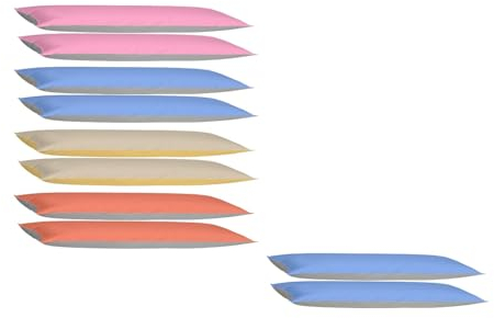 EXKLUSIV HEIMTEXTIL Kissenbezug Hülle Doppelpack mit Reißverschluss 40 x 145 cm Jersey Hellblau/Grau