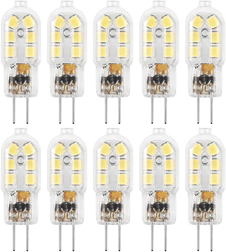 Amazing power G4 LED Bulb, 12V Bi Pin 20W Halogen Bulb Replacement, NOT Dimmable, Warm White 3000K, 10-Pack