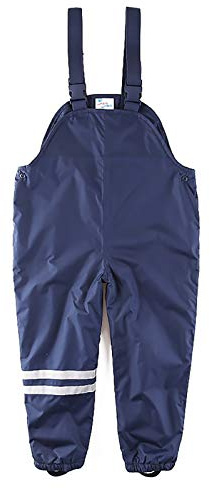 umkaumka Salopette Impermeabile Felpata da Bambino e Bambina– Pantaloni, Tuta Antipioggia Disponibile in Varie Taglie per Bimbi da 1 a 8 Anni
