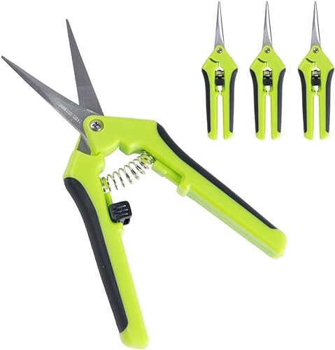 Hyindoor Gartenschere Ernteschere Blumenschere Leseschere Astschere, 3 Stücke