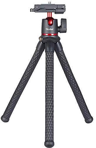 Rollei Monkey Pod 2, Flexible Mini Tripod with Smartphone Holder, Ball Head and 1/4 Inch Connection