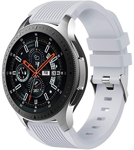Dirrelo Armband Kompatibel mit Samsung Galaxy Watch 3 45mm/Galaxy Watch 46mm/Huawei GT 2 46mm, 22mm Weiche Silikon Sport Armbänder Ersatz für Samsung Gear S3 Frontier für Herren Damen