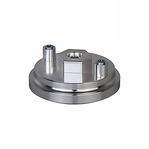 Ölfilterdeckel, Asudaro Aluminiumlegierung Ölfilter Deckel Auto Motorölfilteradapter Ölfilterkappe Kompatibel für520i/525i E36 325i E46 M3,Silber