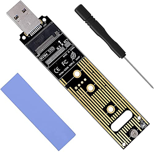 WANGCL Adaptador M.2 a USB 3.1 NVME a USB Ssd SSD Kit mejorado compatible con SSD 2230 2242 2260 2280 tamaño SSD