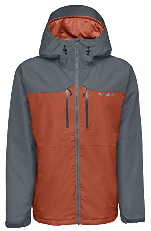 Flylow Men's Roswell Jacket Synthetic Insulated Waterproof Ski and Snowboard Coat - Arame/Rustic - Medium
