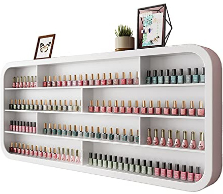 Scaffale di esposizione dell'olio essenziale di smalto nel salone di bellezza, mensola di stoccaggio per smalto mensola Vetrina a parete, sospesa Espositore per smalto / trucco / cosmetici / profumo
