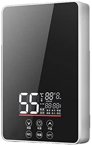 PRUJOY Chauffe-Eau électrique instantané 6000W, Intelligent, température constante, Chauffage Rapide, Petite Douche