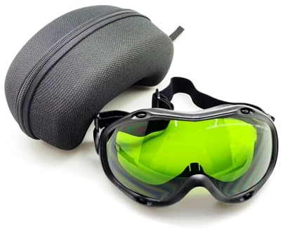 MCWlaser Laser Schutzbrille 1064nm 1080nm Brille CE OD5+ Laser Safety Goggles 190-470nm & 800-1700nm Für Fiber Laserreinigung Schweißen UV-Markierung Diode, ND:YAG Laser Absorption Type EP-8 Stil 10
