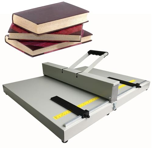 Papierfalzmaschine, 350/450 mm Papierfaltenmaschine, manuelle Knittermaschine mit Positionierungslineal für Grußkarten, Broschüren und Fotos 450