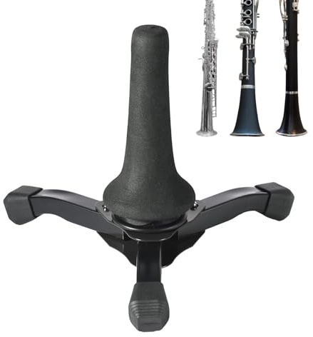 Sopran-Saxophon-Ständer: Stabiles und faltbares Stativ, tragbarer Sopran-Saxophon-Ständer für Klarinette, Flöte, Oboe und Sopran, gerade, Stativfuß
