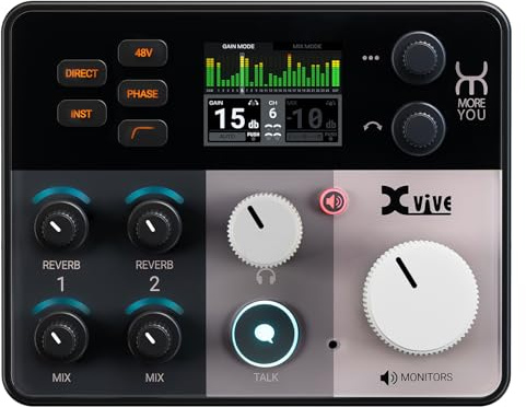 Xvive More You USB Audio Interface for Recording, Producing and Engineering Expandable, Talkback,Auto-gain,16-Channel Discrete Headphone Monitoring (HUB)