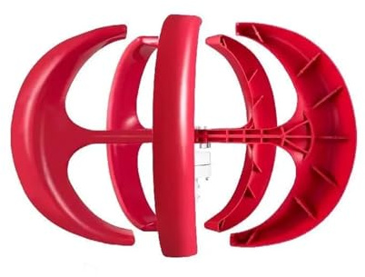 JHXHFJXZ Turbina aerogeneradora de Eje Vertical, 12V, 100W/400W/600W, generador de energía TIVA, pequeño Molino de Viento con Controlador para el hogar, la Granja, los vehículos recreativo(600W)