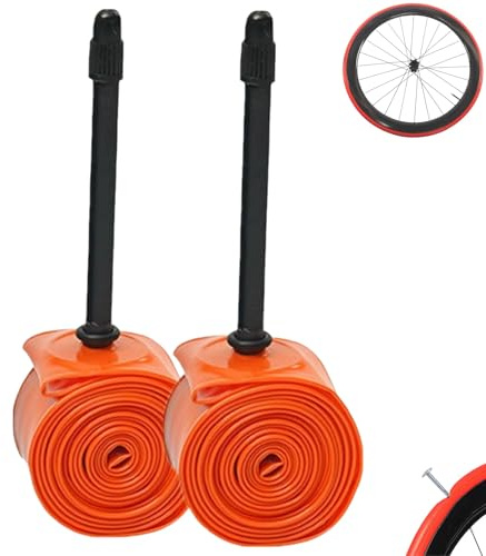 2PCS TPU Inner Tubes for Road Bike,700C Bicycle Tubes Fit 700x23/25/28/30/32C Tyres,Lightweight Replacement Bike Inner Tubes,Bicycle Inner Tube