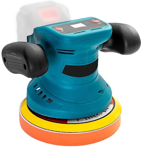 Electric Polisher Machine 3 Adjustable Speeds Car Wax Marble Buffing Ergonomic ABS Construction Polishing Tool Eccentric Polishing Machine