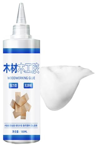 Pegamento para madera artesanal - Adhesivo duradero y transparente para carpinteros, bricolaje y creativos | Pegamento profesional ecológico para proyectos de madera, manualidades, muebles