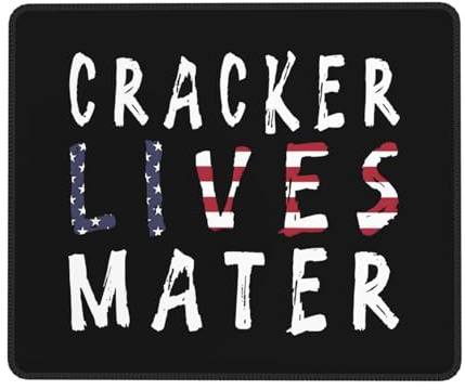 Personalizzato Tappetino per Il Mouse, Cracker Lives Matter, Ergonomico Tappetino per Mouse, Mousepads, 25X30cm, Ufficio, Laptop, Notebook