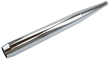 Citomerx Endschalldämpfer chrom 70/780/32mm (hinten offen) Universal | Kompatibel mit Hercules Zündapp Puch