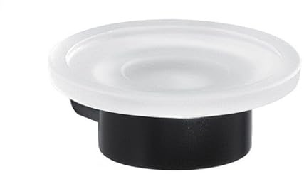 PLATILLO Porta JABÓN Negro Mate Estilo Moderno FIJACIÓN A LA Pared | Palazzo