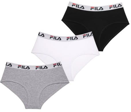 Fila Kvinnors bomullstrosor för kvinnor, hållbara och naturliga (3 st), Fu6044g, L