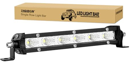 RIGIDON 18 cm 7 tum 30 W Slim led Light Bar, 12 V 24 V LED-ljusstång, led floodlight för offroad fordon bil lastbilar SUV ATV 4 x 4 traktor, 6 000 K dimljus körljus