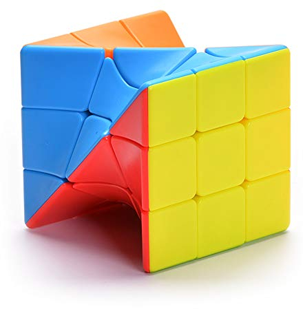 Yealvin Zauberwürfel Twisty Skewb Cube Twisty Puzzle für die Intelligenzentwicklung Brain Teaser