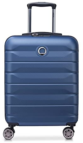 DELSEY Paris - AIR Armour - Valise Cabine Rigide Slim - 55x40x20 cm - 34 litres - S - Bleu Nuit