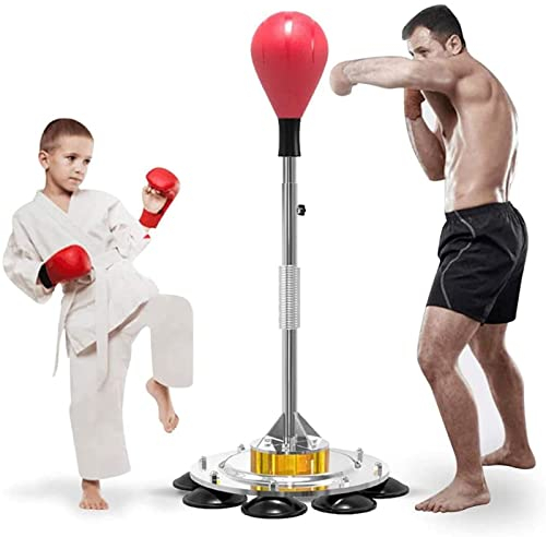 LKZL Punchingsäcke Schwerer Boxsack für Kinder Erwachsene, Höhenverstellbar Fitness-Stressabbau Boxsack Freistehender Speedball für Indoor-Outdoor-Training Standboxsäcke