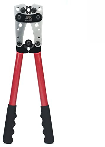 iCrimp Battery Cable Lug Crimping Tool, Heavy Duty Copper Lug Crimper, Cable Crimping Tool for Wire Cables 6-50mm², Ground Lug Crimper Tool