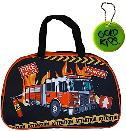 Feuerwehr Handtasche Sporttasche Trainingstasche Schultertasche Tasche Reisetasche Sport Bag inkl. leuchtender Anhänger