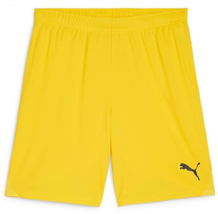 PUMA Mixte Teamgoal Jr Short Tricoté, Jaune Plus Rapide - Noir Puma, 140 EU