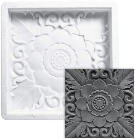 Slabs for Garden Stepping Stones Garden Bricks for Garden Paving Slabs Square Paving Mould Garden Concrete Mold Stepping Stone Path Maker for Walkway Pavement