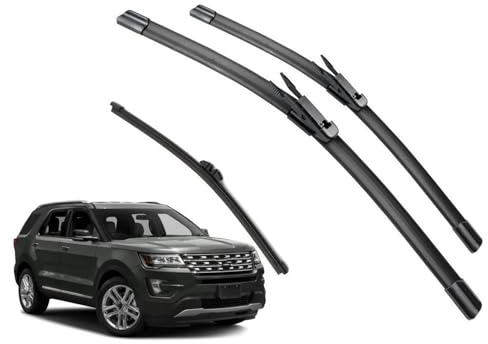 TOYOCC Car Front Rear Wiper Blades Windshield Windscreen Window Cutter Accessories For Ford For Explorer 2011-2017 Windshield Wiper