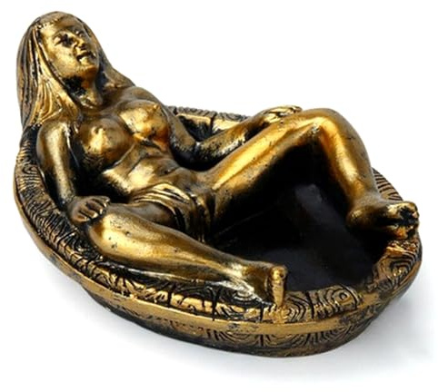 YAPAILANG Cenicero, cenicero de resina, figura de baño de belleza, sexy, para decoración de cigarrillos, para mujer