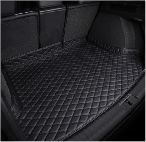 LIMINFACAI Auto Leder Kofferraummatten für Volvo EX30 2023, rutschfest Staubdicht Schutzmatte Kofferraumschutz Kofferraumwanne Teppich,A/Black