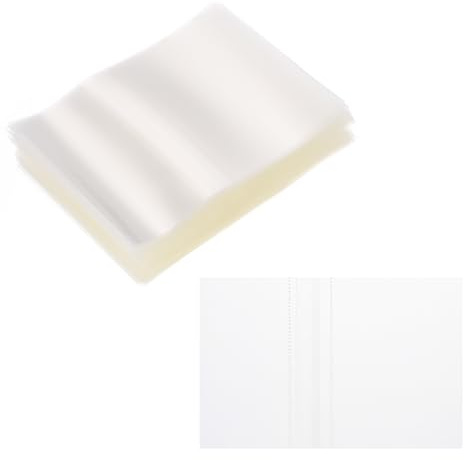 PATIKIL 86x56mm Fascette Termoretraibili In PVC Forate, 100Pezzi Spessore 2 Mil Pellicola Termoretraibile Per Diametro Cappuccio 1.75-2 Bottiglie Oli Essenziali Barattoli Lattine.