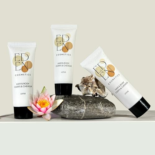 100 Gels Douche 2 en 1 Lotus 30ml | Corps & Cheveux | Parfait pour Hôtels, Airbnb & Hébergements