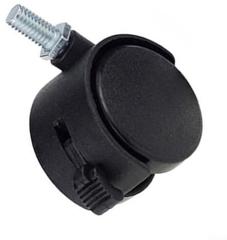 Für 360 Grad drehbare Doppelräder, Doppelrollen aus Kunststoff, für reibungslose Mobilität in Möbeln und Industrieanlagen