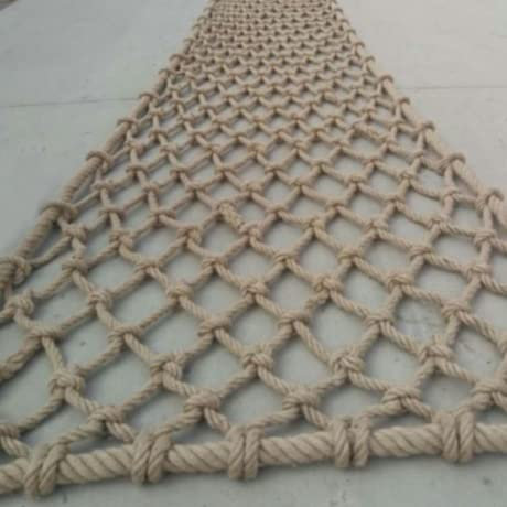 MKAK 5 m Outdoor-Kletternetz, wasserdichtes Hanfseil, Balkontreppen, Gartenschutznetz, Decke, Hängebrücke, Kindersicherheitsnetz Schutznetz(6 cm mesh)