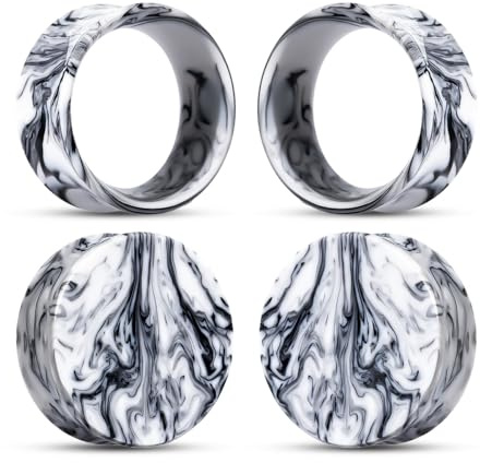 COOEAR Öronproppar tunnlar piercingmätare för öron, dubbelutsvängda expanderande stretchers, 2 par färgglada akrylörhängen., 12mm, Akryl, Sandsten