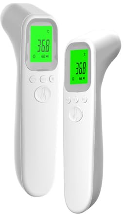 Forehead Thermometer, Digital Thermometer for Adults and Kids - Instant Forehead Scan with Fever Alarm & LCD Display - Auto ℃/℉ Switch for Home Use