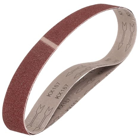 QUARKZMAN 50mm x 686mm Nastri Abrasivi, 2Pz 40 Grana Carta Vetrata per Levigatrice Ossido di Allumina Per Lavorazione Legno, Lucidatura Metalli, Affilatura Coltelli