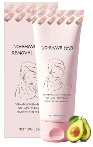 Pruojhw Enthaarungscreme für Frauen | 150 g pflegende Lotion, sanfte Creme, schnell, geruchlos, zur Entfernung von Haaren, für Frauen, Teenager, Beine, Oberschenkel, Achseln, Brust, Intimbereich