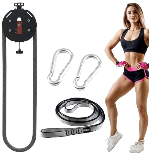 Endless Rope Trainer, allenamento con sistema di carrucole a fune, macchina fitness portatile con cavi, attrezzatura da palestra domestica per esercizi di presa, braccia e coordinazione corporea,Rosso