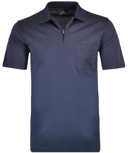 RAGMAN Herren Softknit-Poloshirt mit Zip