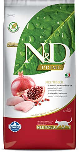 Farmina – ndgr. ainfree Kastratenhuhn und melogr. Auch 5 kg. - Katze
