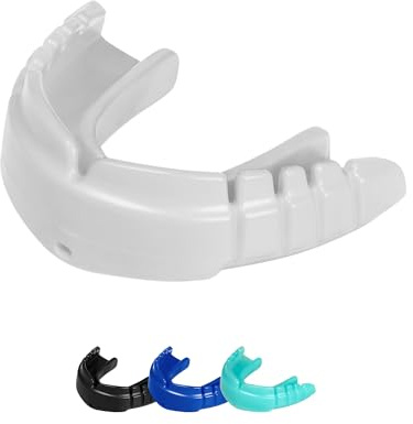 OPRO Snap-Fit Mouthguard for Braces Instant Fit – Gum Shield Adult (Age 10+) – OPRO Mouth Guard Boxing and MMA, Impact-Resistant Gum Shield Rugby and Hockey – Standard Protection with Dental Warranty